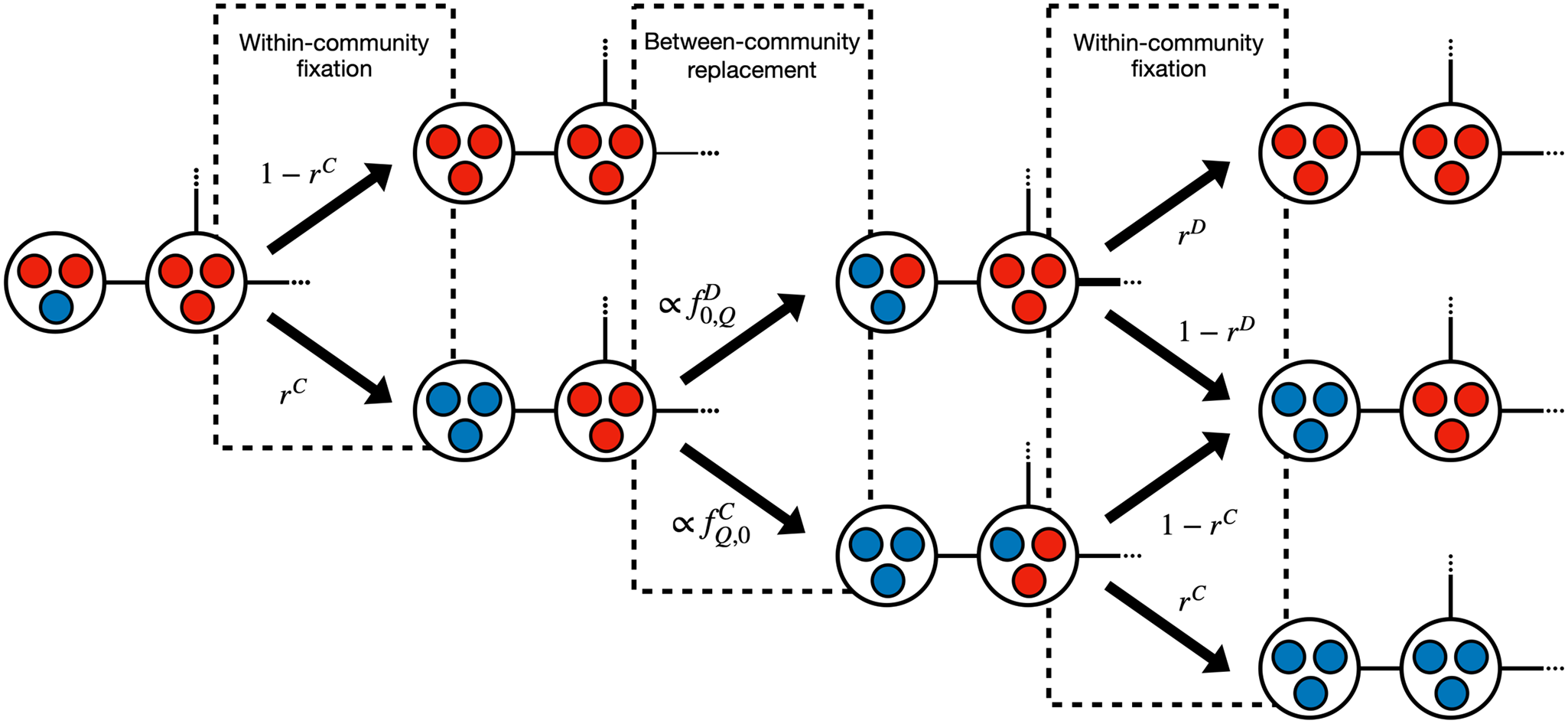 We obtain the rules of multiplayer cooperation in networks of communities for social dilemmas caracterizing different types of social behaviour. The success of cooperation is a result of the benefits shared amongst communal cooperators outperforming the benefits reaped by defectors in mixed communities. Community organization is a solid mechanism for sustaining the evolution of cooperation under public goods dilemmas, particularly when populations are organized into a higher number of smaller communities.